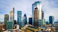 Daytime view of City of London skyline