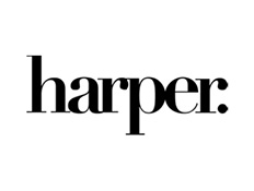 'Harper' written in lowercase black letters on white background with full stop at end.