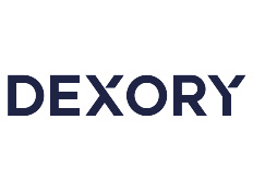 Dexory logo on white background