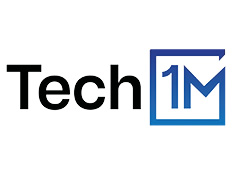 Tech1M logo on white background