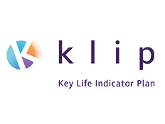 Logo for Klip on white background