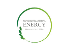 'Transformational Energy' written in black on a white background surrounded by a green circle logo.