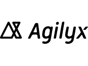 Agilyx logo on white background.