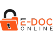 E-doc Online logo on white background.