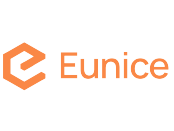 Eunice logo on white background.