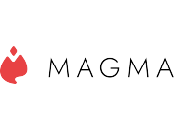 Magma logo on white background.
