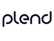 Plend logo on white background.