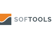 Softools logo on white background.