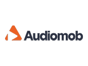 Audiomob logo on white background.