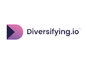 Diversifying I O logo on white background.
