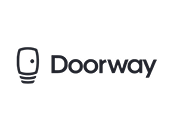 Doorway logo on white background.