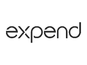 Expend logo on white background.