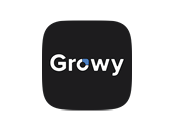Growy logo on white background.