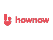 Hownow logo on white background.