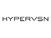 Hypervsn logo on white background.