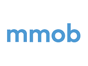 Mmob logo on white background.