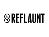 Reflaunt logo on white background.