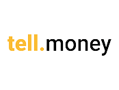 Tell Money logo on white background.