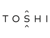 Toshi logo on white background.