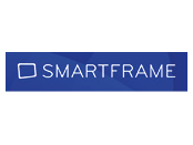 Smartframe logo on a white background.