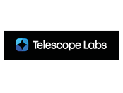 Telescope Labs logo on a black background.