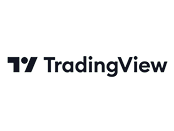 Trading View logo on a white background.