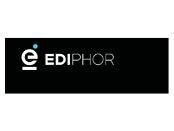 Ediphor logo on a black background.