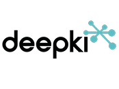 Deepki logo on a white background.