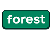 Forest logo on a green and white background