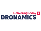 Dronamics logo on white background