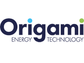 Origami logo on white background