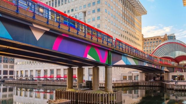 Canary Wharf DLR station.