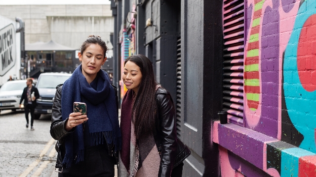 People walking in Shoreditch