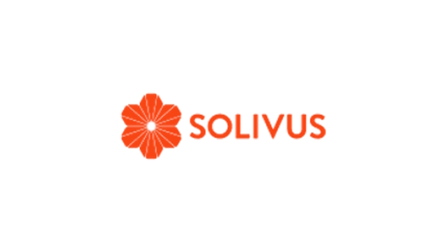 Solivus logo with orange flower